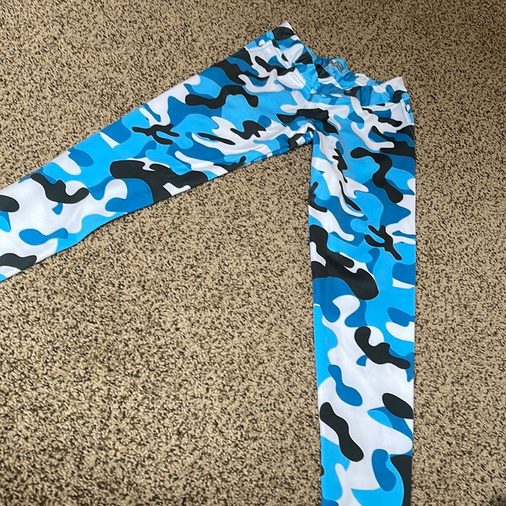 Mini Beast Leggings Blue Camo